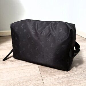 NWOT Crazy Train black travel tote zippered black bag 8.5 x 13" western country